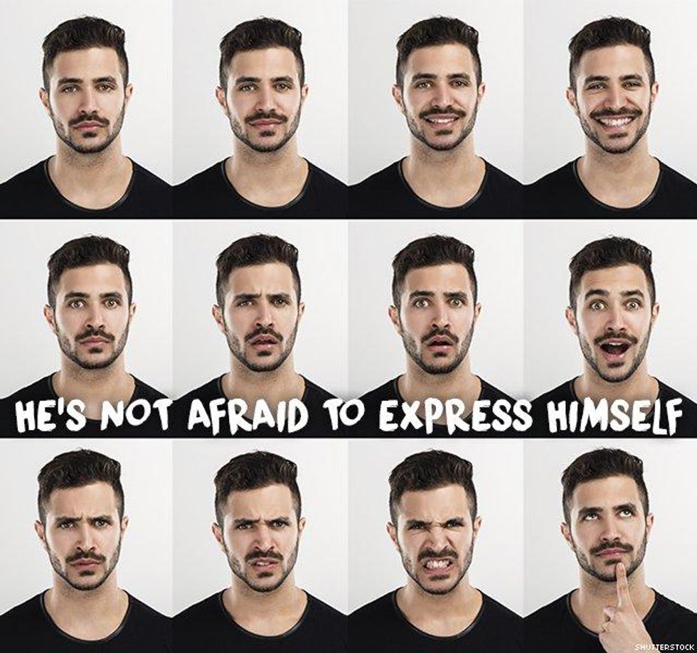 1. He\u2019s not afraid to express himself