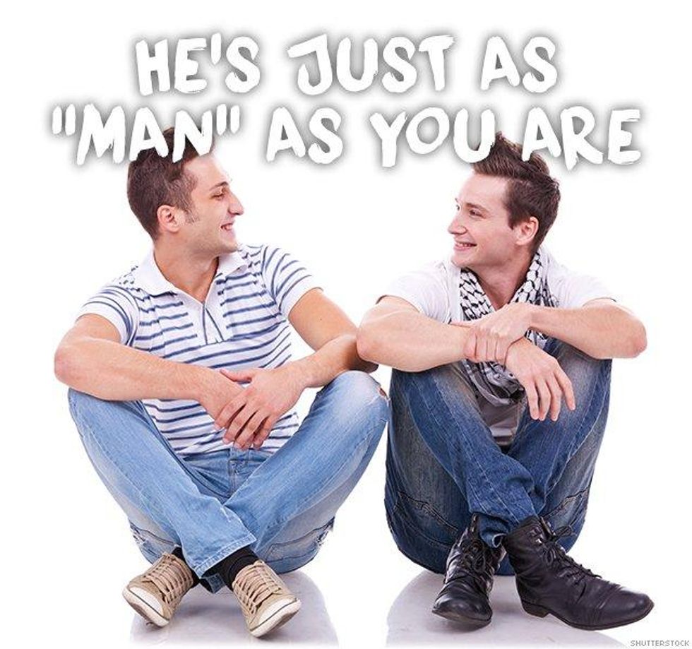 11. He\u2019s just as \u201cman\u201d as you are
