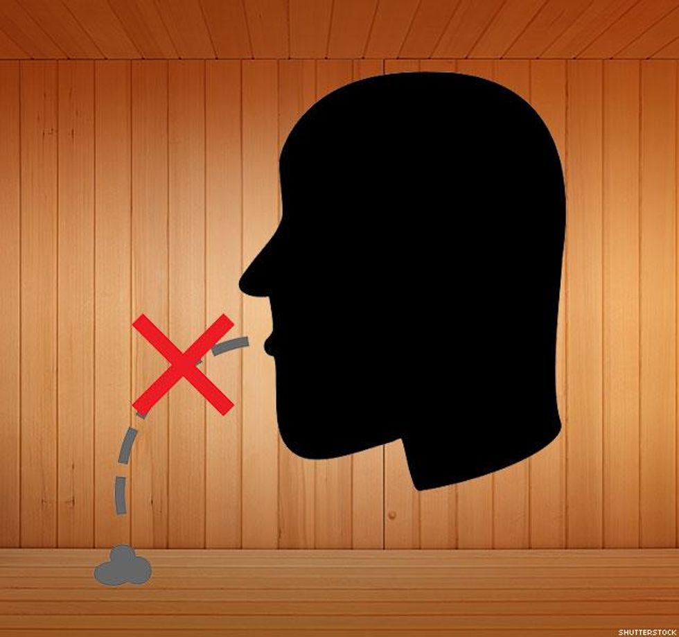 18. Spitting on the rocks