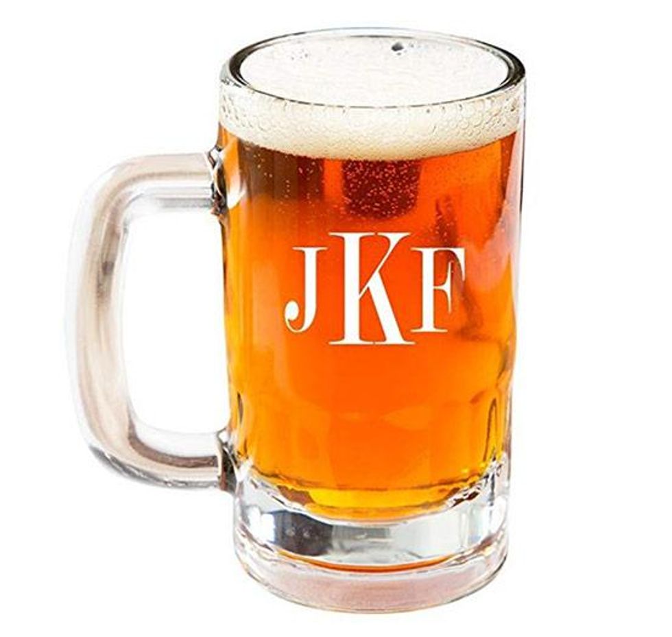 2. A monogrammed beer mug