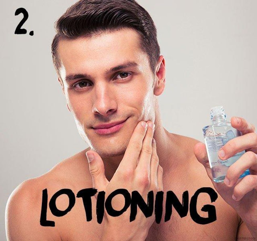 2. Lotioning