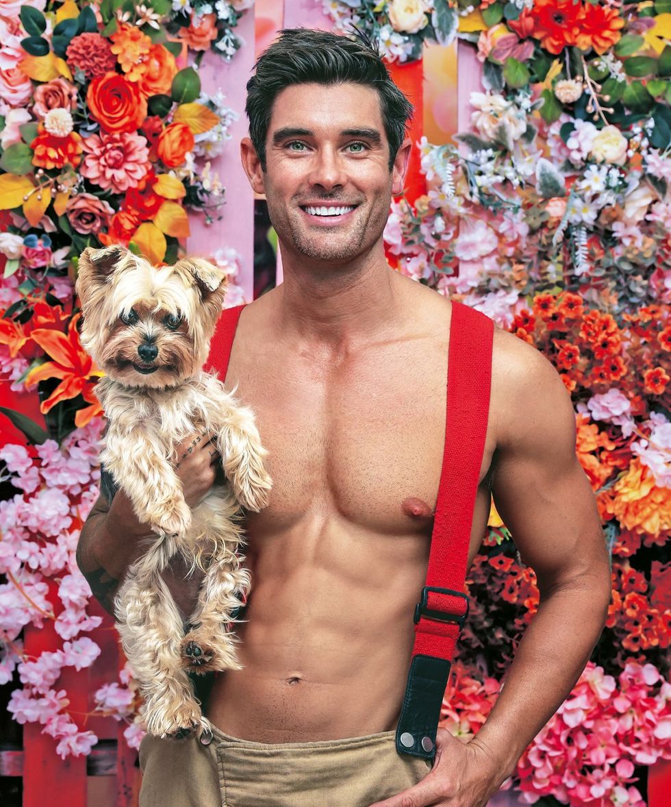 2025 Australian Firefighters Calendar sexy shirtless men with cute animals wearing uniforms