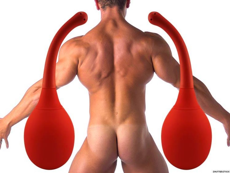 3. If you clean out with a douching bulb or enema, take your time.