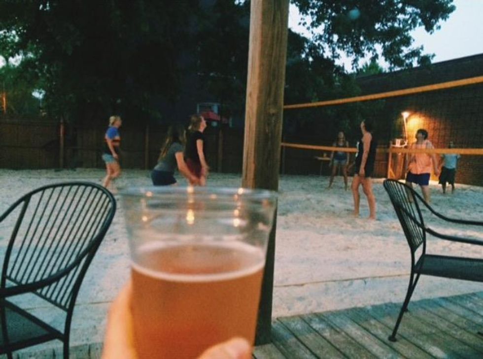 3. Play some volleyball with the girls at Babes.