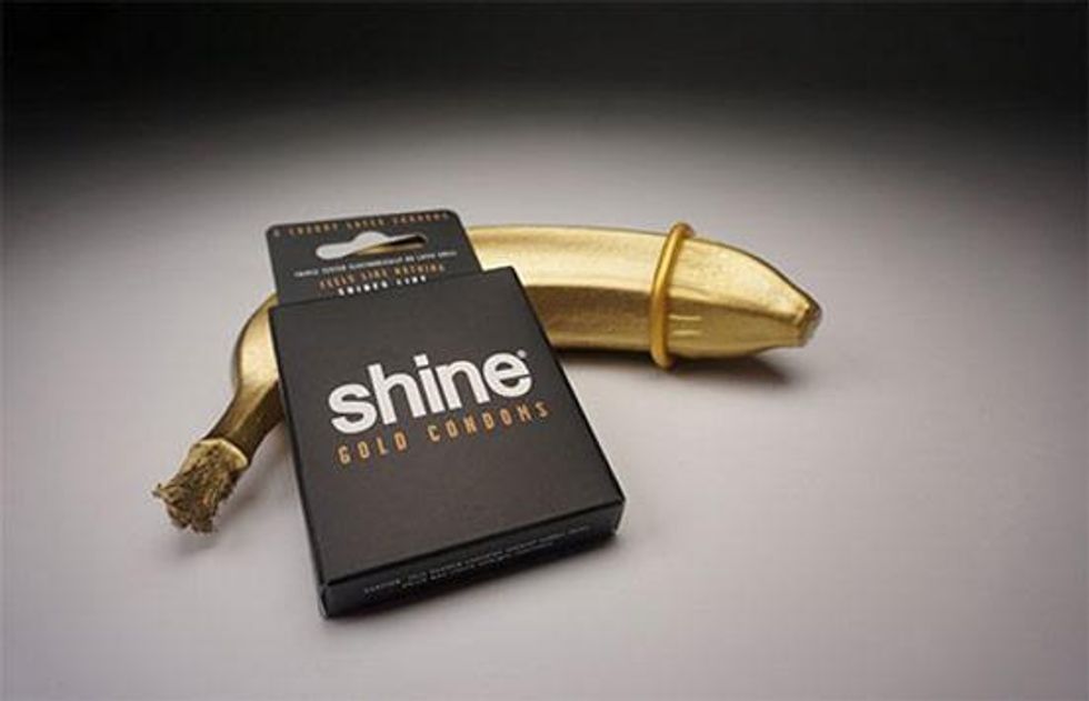 5. Banana Golds condoms (12 pack for $15)