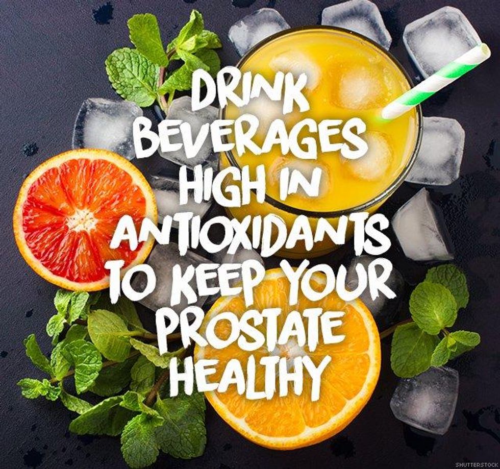 8. Drink beverages high in antioxidants to keep your prostate healthy