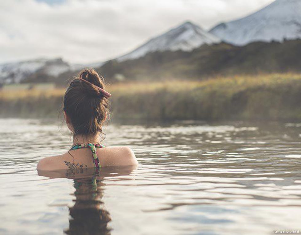 90. Relax in a hot spring.