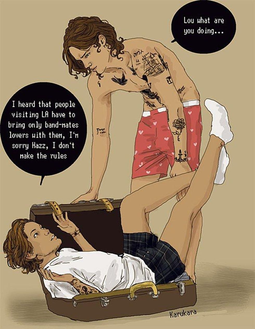 A collection of One Direction fan art.