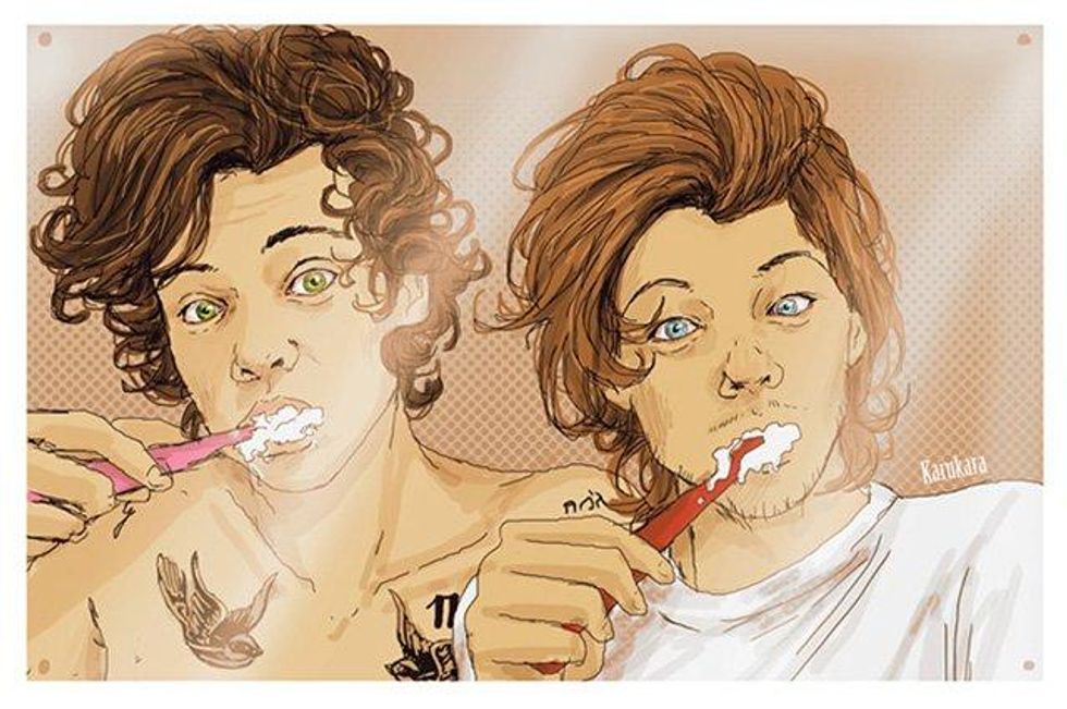 A collection of One Direction fan art.