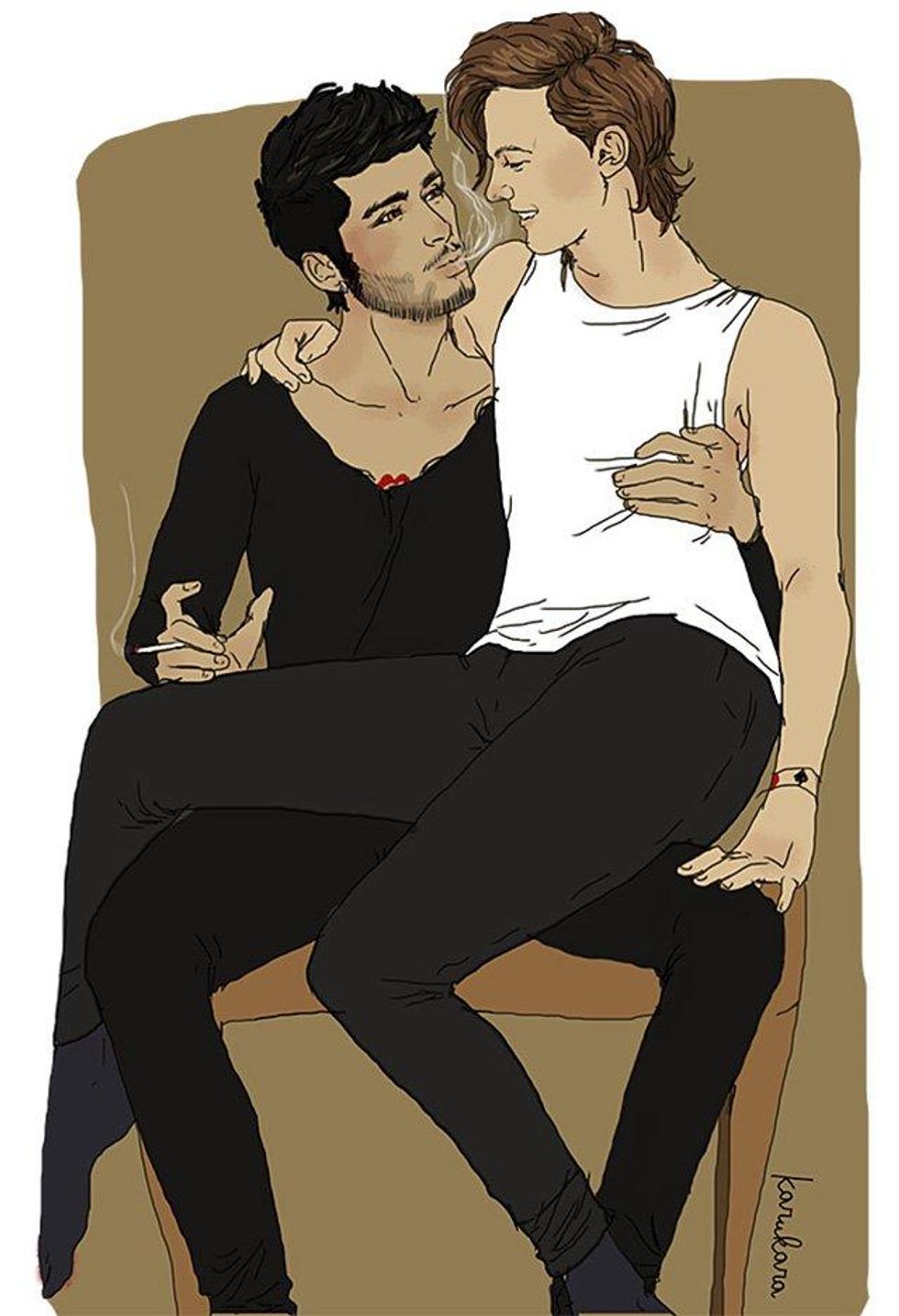 A collection of One Direction fan art.