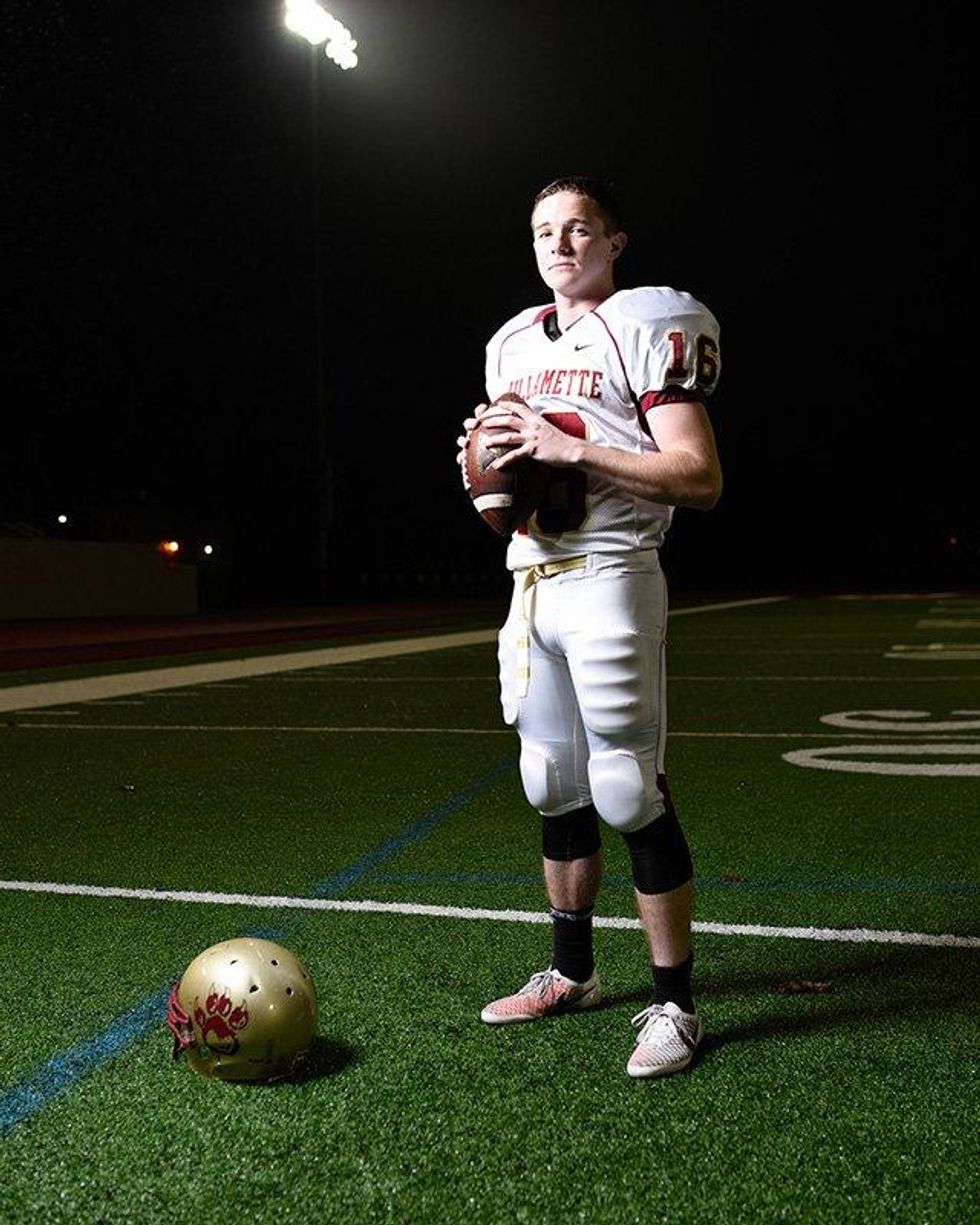 A collection of photos of young LGBT athletes.