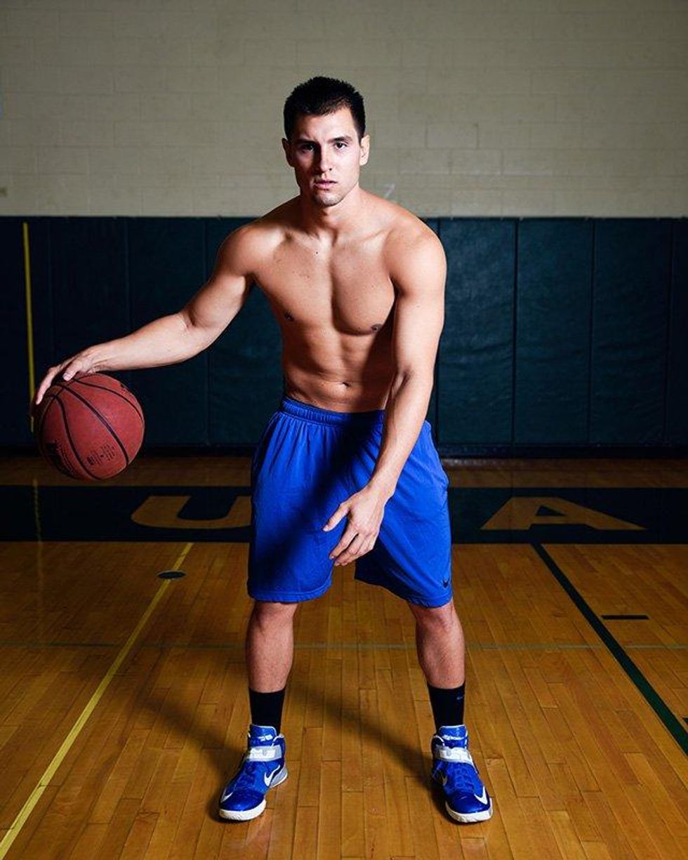 A collection of photos of young LGBT athletes.