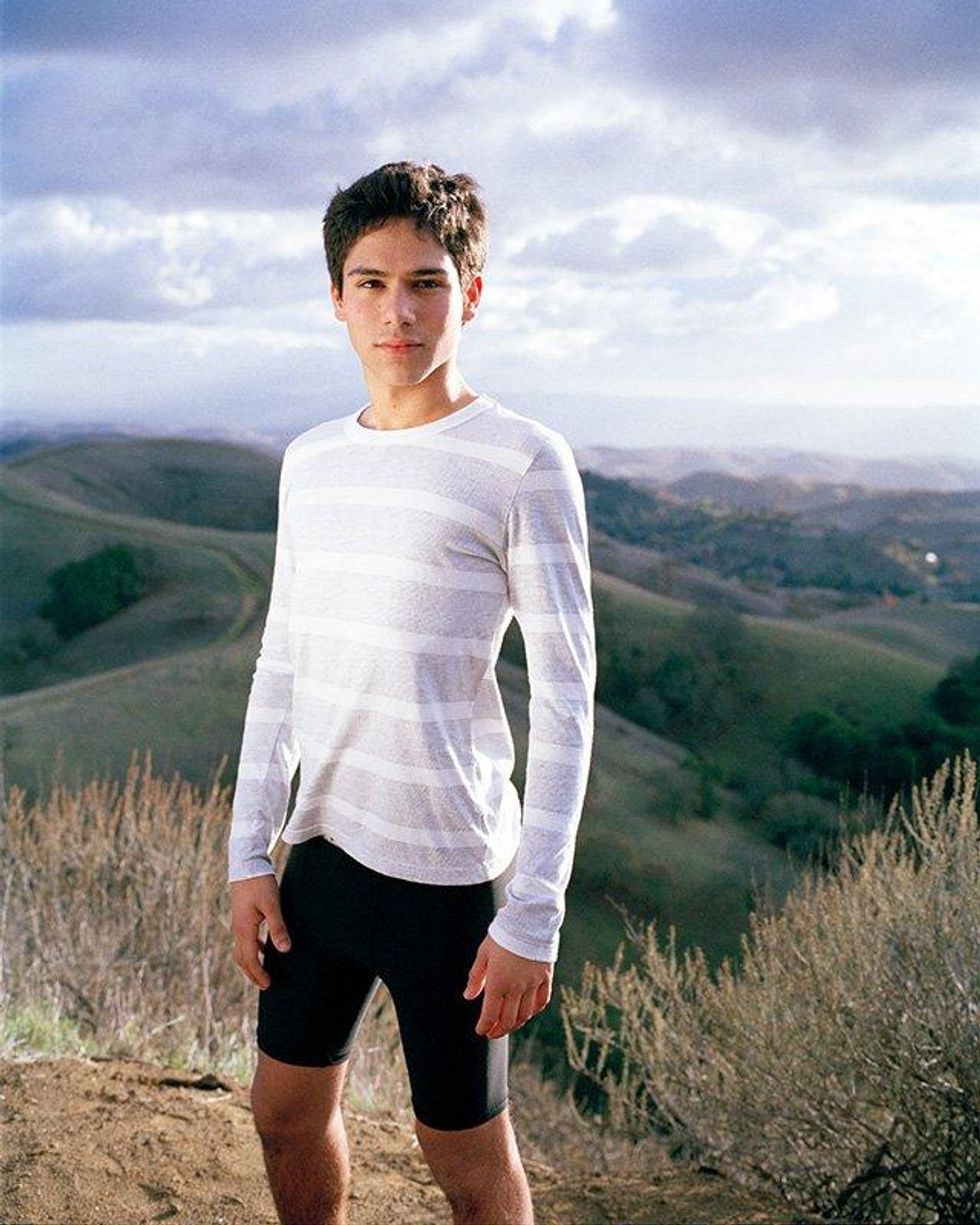 A collection of photos of young LGBT athletes.