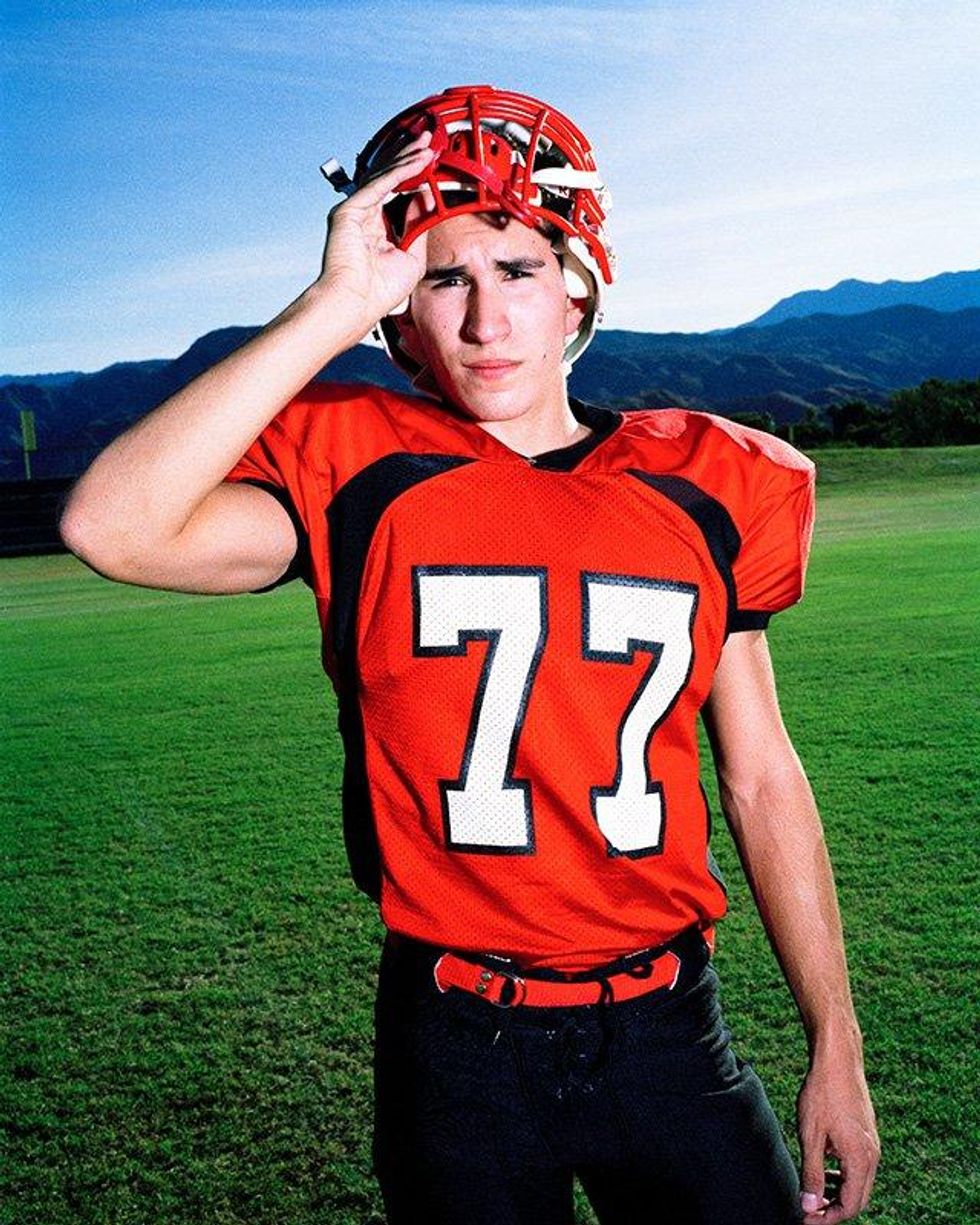 A collection of photos of young LGBT athletes.