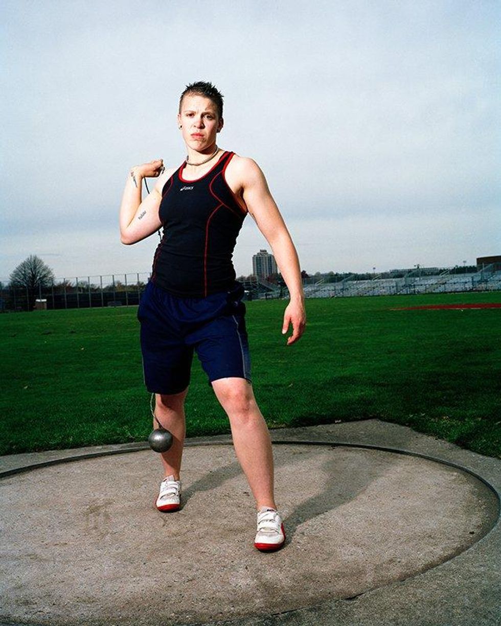 A collection of photos of young LGBT athletes.