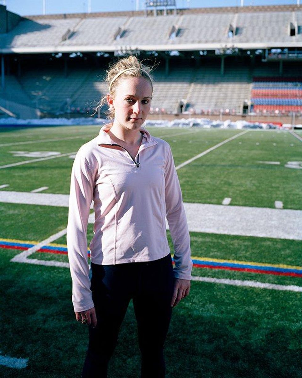 A collection of photos of young LGBT athletes.