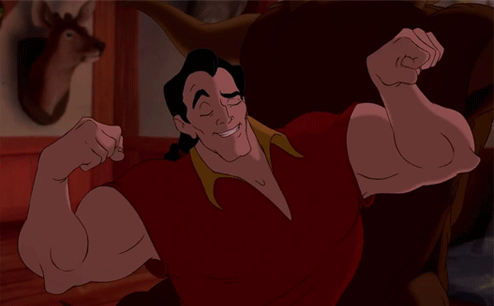A gif of Gaston from Disney's 'Beauty and the Beast.'