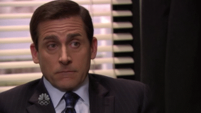 A GIF of Steve Carell.