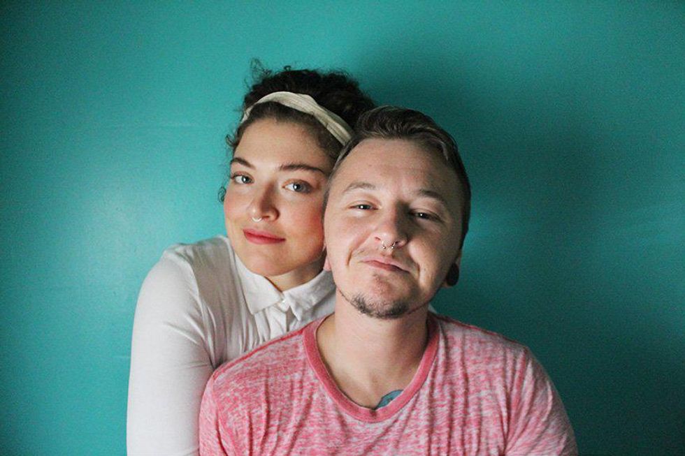 A photo of Basil and his girlfriend