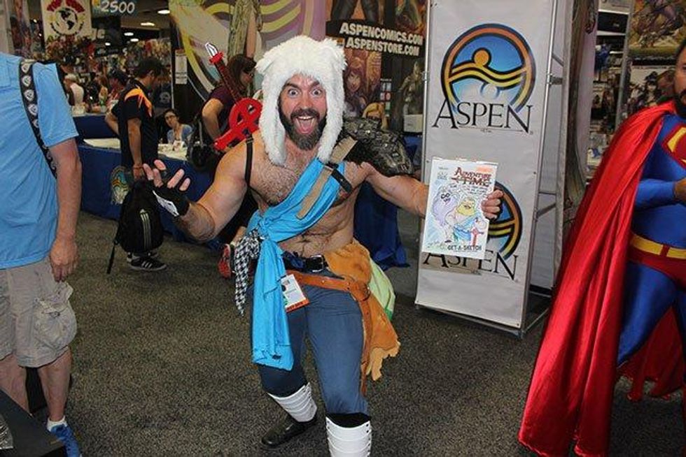 A photo of Finn the Human from Adventure Time.