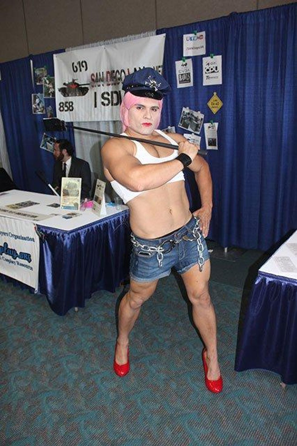 A photo of Poison from Street Fighter.