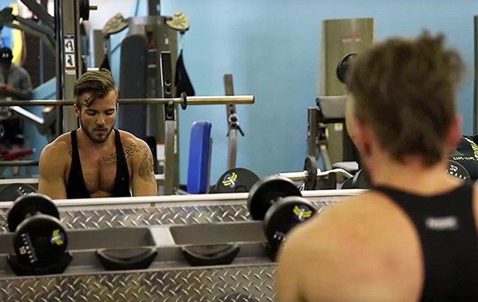 A photo of trans model Aydian Dowling.