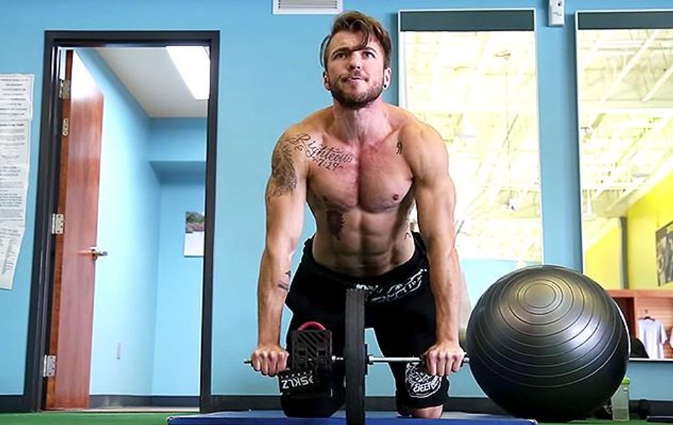 A photo of trans model Aydian Dowling.