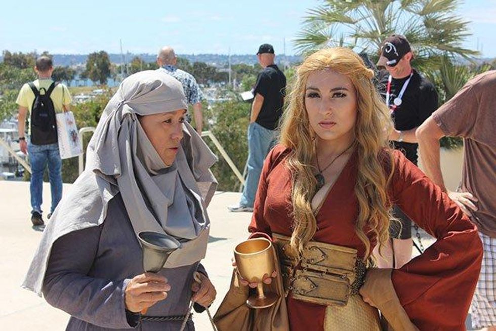 A photo of Unella and Cersei from 'Game of Thrones.'