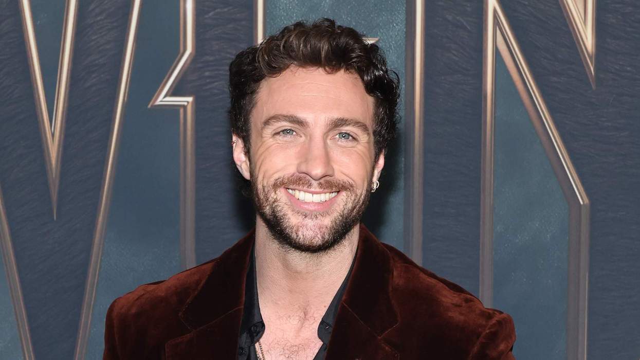 Aaron Taylor-Johnson attends the premiere of "Kraven The Hunter."