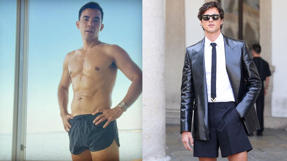 Actors Conrad Ricamora and Jacob Elordi are just two of the celebrities who are wearing short shorts