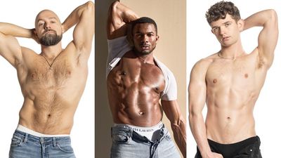 Adult film stars Adam Snow, Sean Xavier, and Canyon Cole