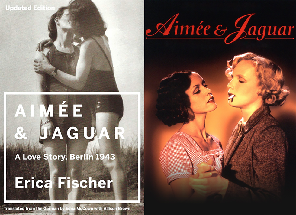 aimee and jaguar book cover and movie poster