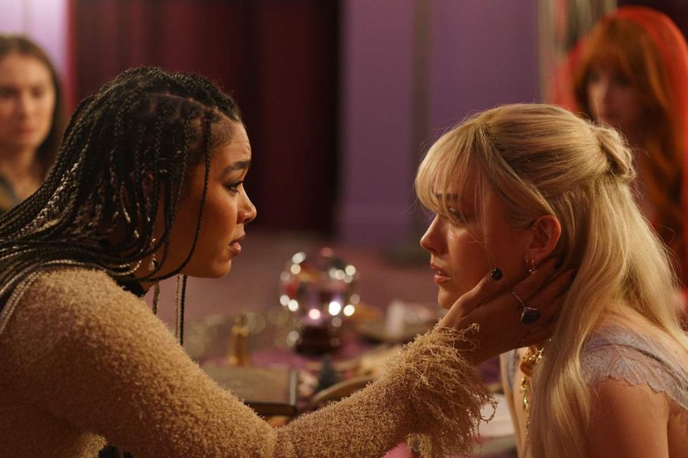 Alexandra Shipp and Victoria Pedretti in Meredith Alloway\u2019s Forbidden Fruits.