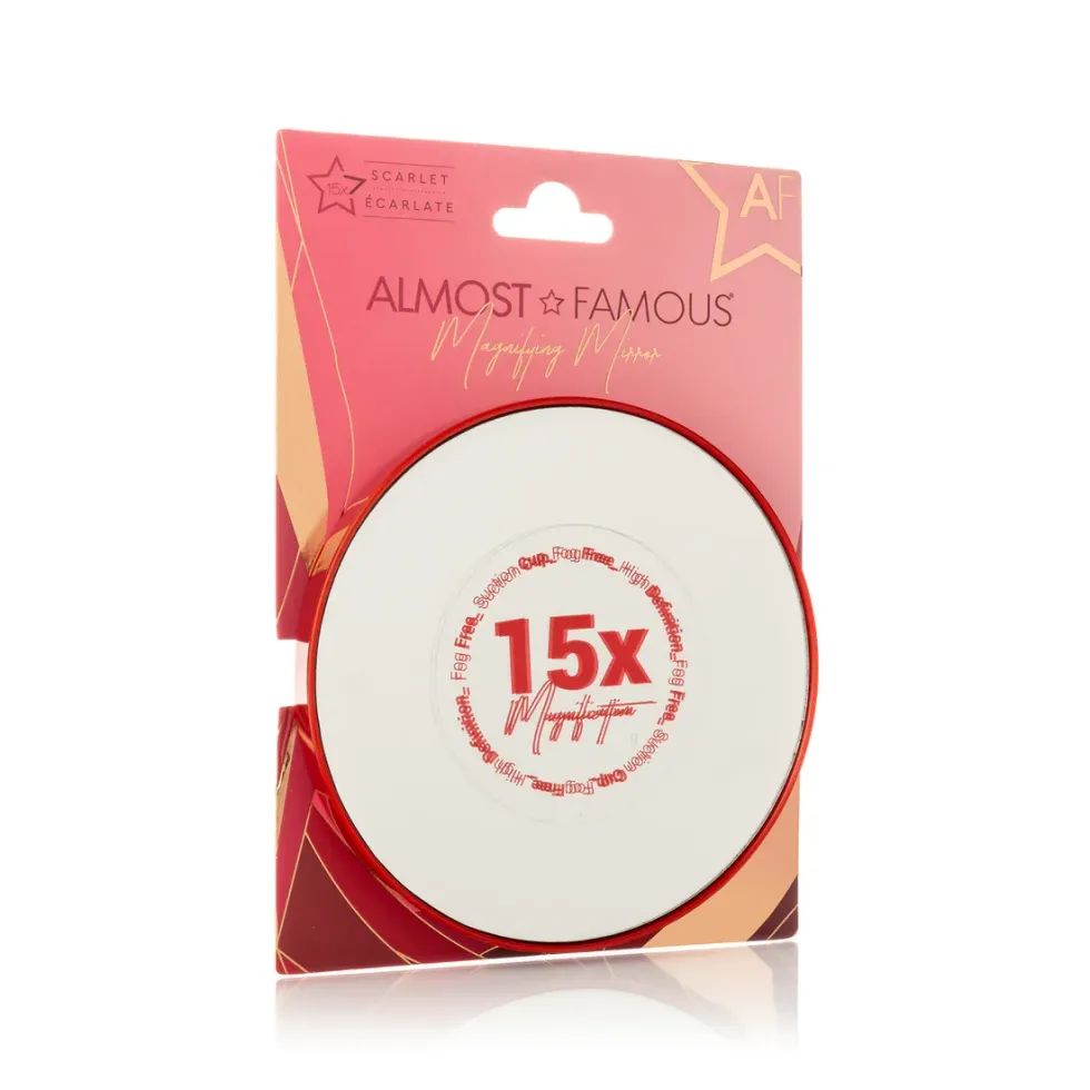 ALMOST FAMOUS - 15X VANITY MIRROR WITH SUCTION LOCK