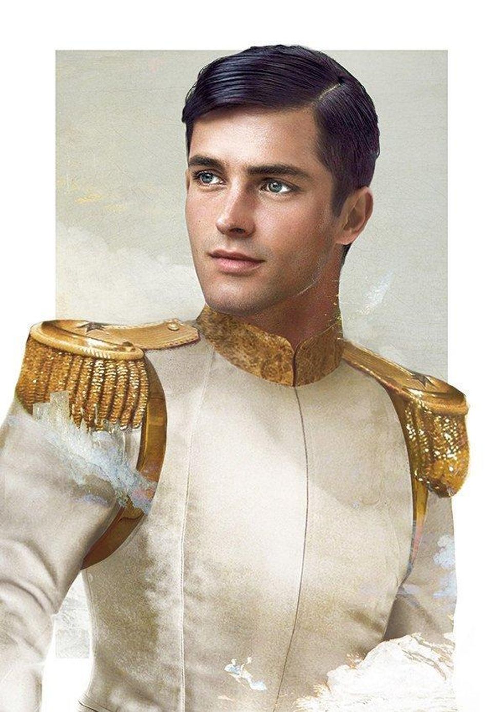 An illustration of Disney Princes in real life.