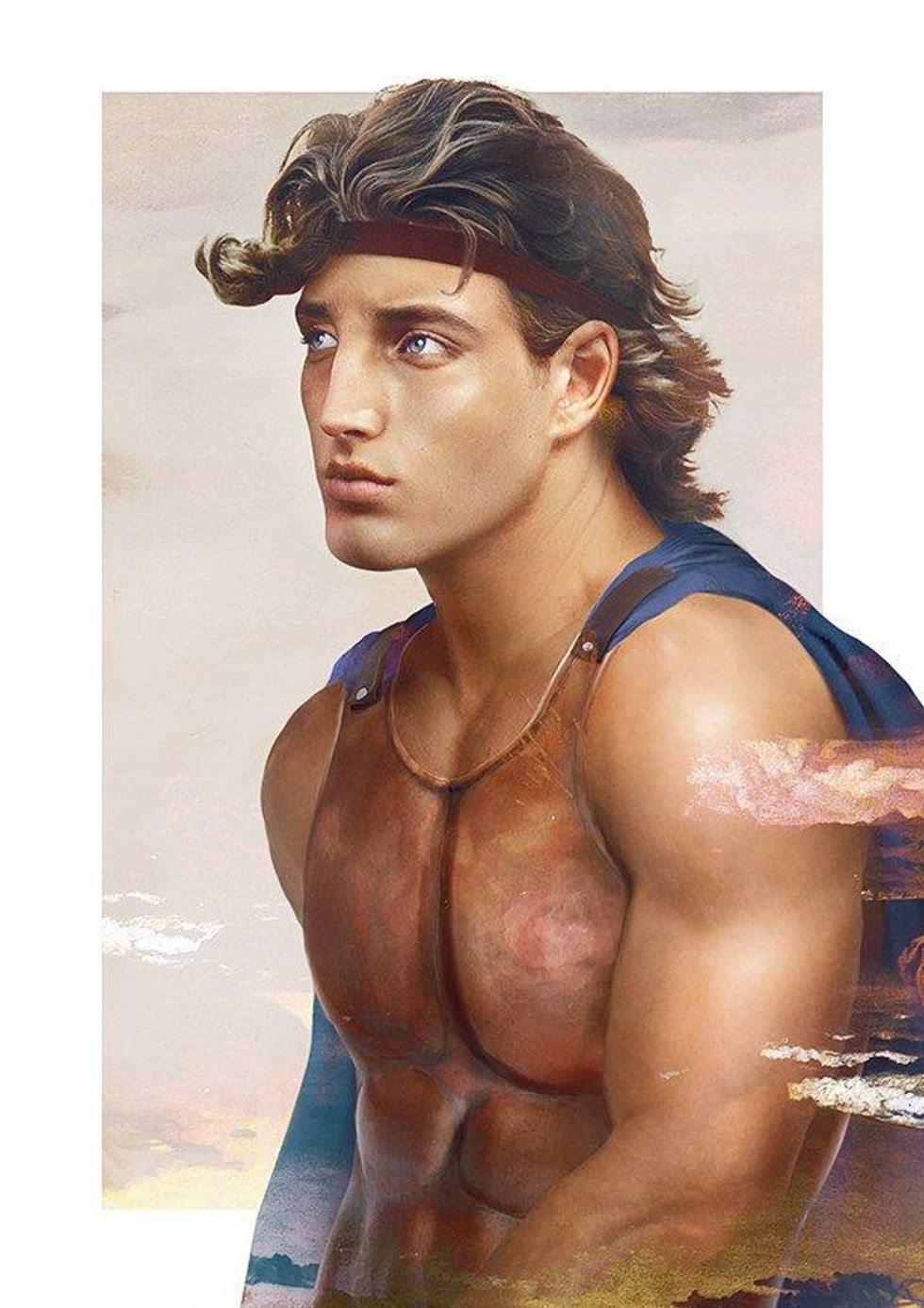 An illustration of Disney Princes in real life.