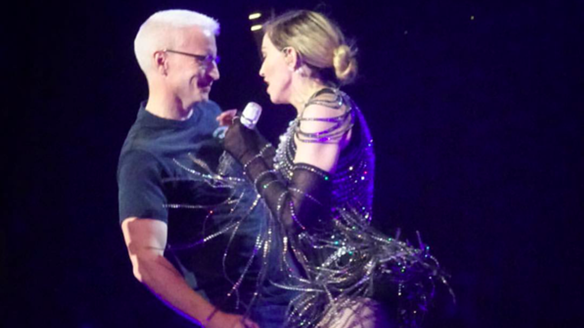 Anderson Cooper and Madonna