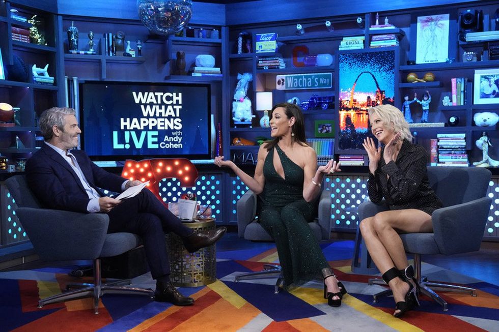 Andy Cohen, Luann De Lesseps and Dorinda Medley on WWHL