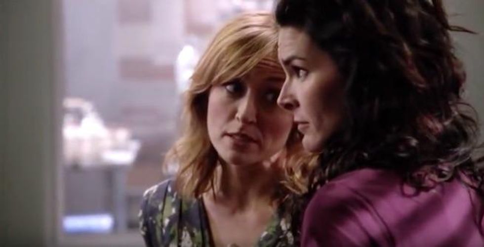 Angie Harmon and Sasha Alexander