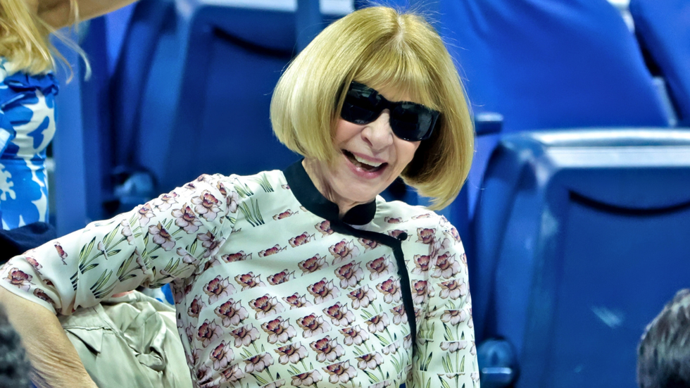 Anna Wintour at the 2025 U.S. Open Tennis Championships in August 2025.