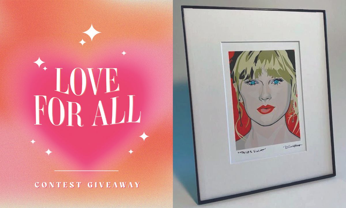 Announcing The Pride Store Love For All contest, Taylor Swift artwork, and Valentines Day collection