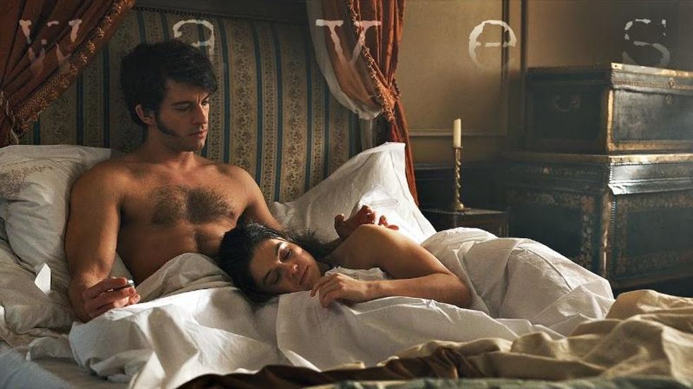 Anthony and lover post coital