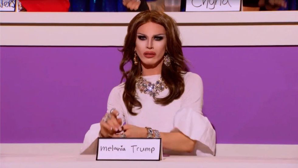 Aquaria as Melania Trump