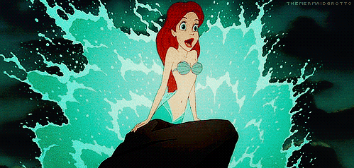 Ariel Splash little mermaid gif