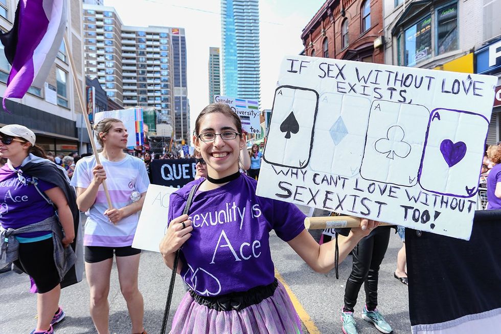 Asexual pride march