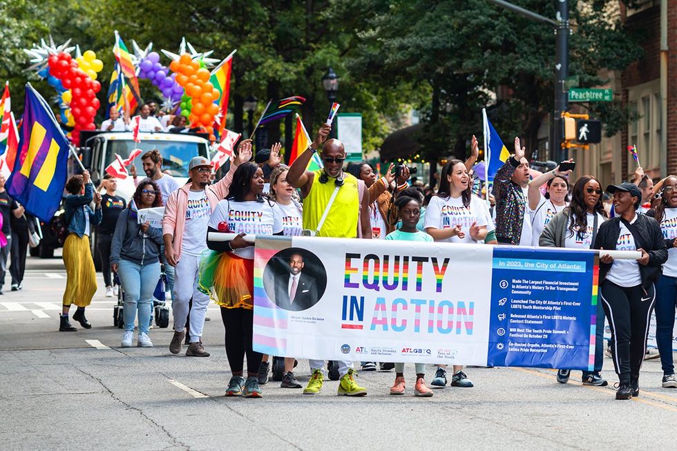 Atlanta Pride photo gallery list LGBTQ pride celebrations festivals parades USA 2024