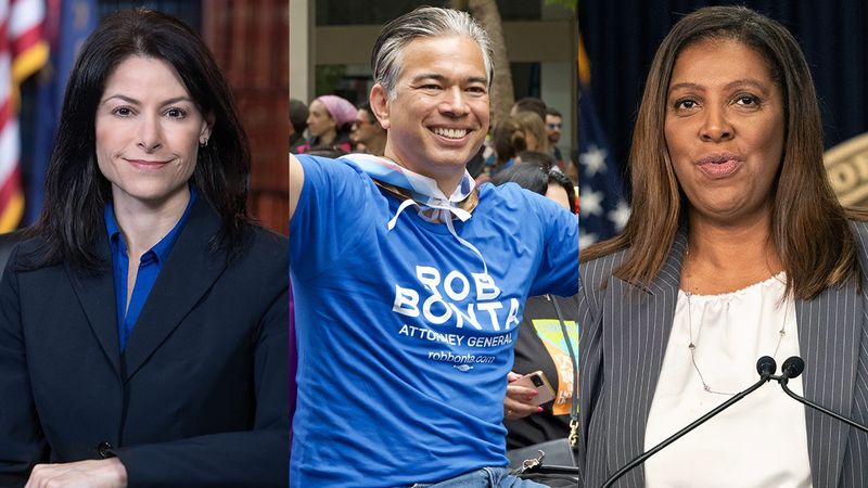 Attorneys General Dana Nessel Michigan Rob Bonta California Letitia James New York