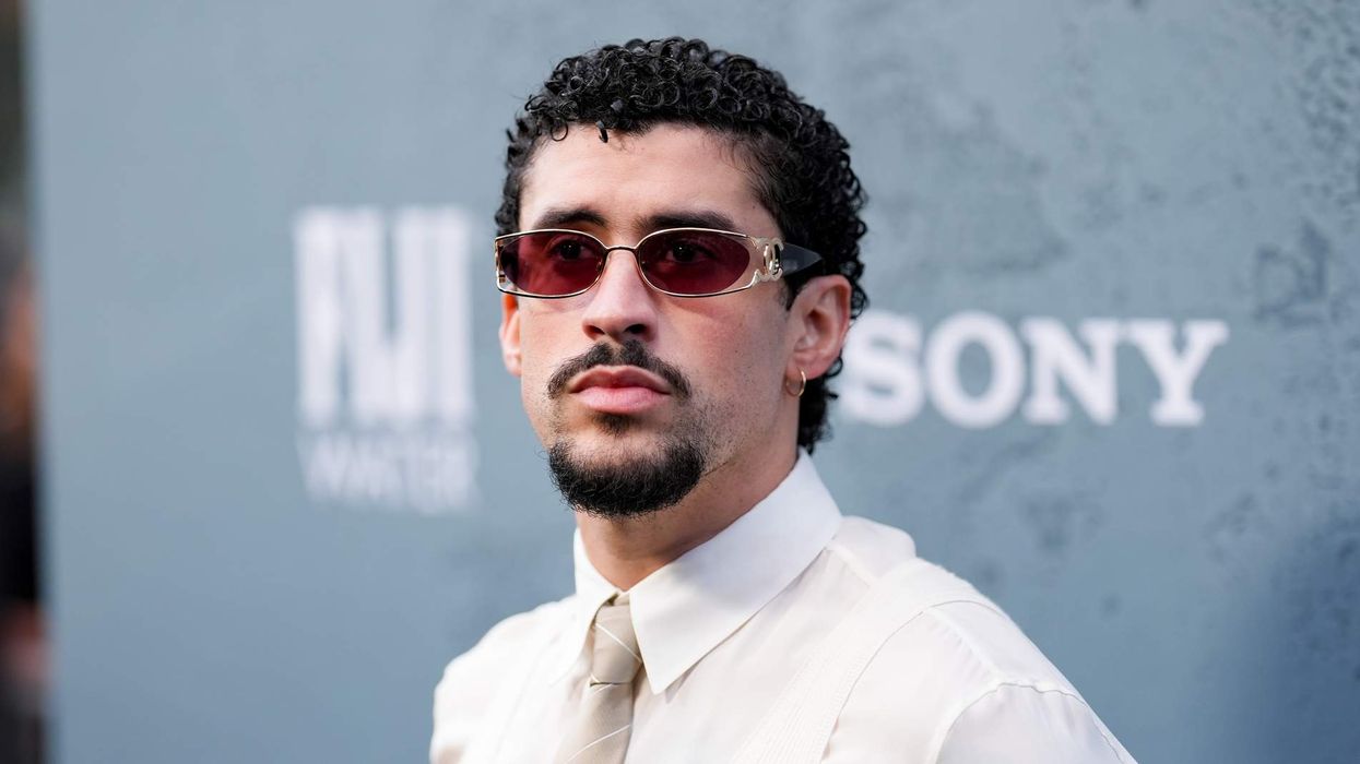 Bad Bunny at the Columbia Pictures "Caught Stealing" New York Premiere.