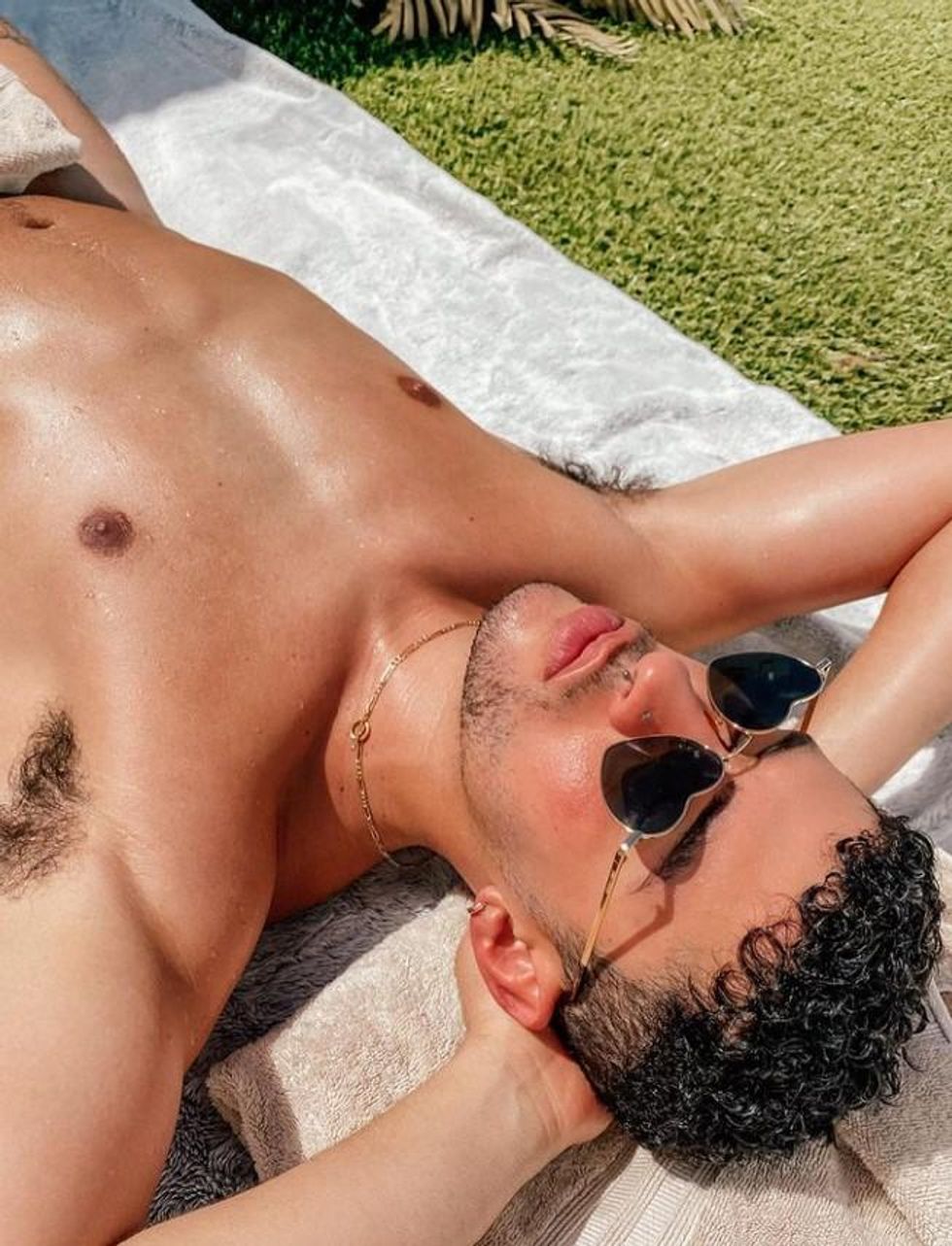 bad bunny shirtless selfies