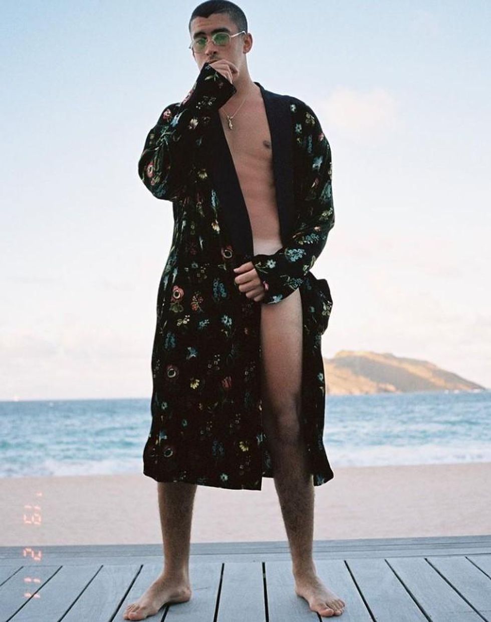 bad bunny shirtless selfies